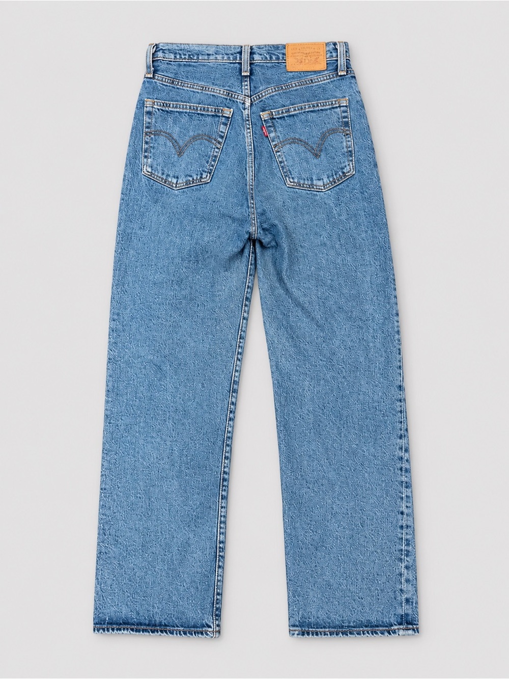 Levi's Ribcage Straight-Leg Jeans in Medium Blue